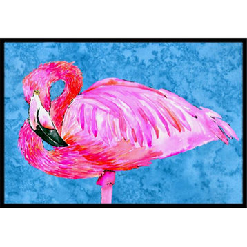 Carolines Treasures 18"x27" Pink Flamingo Indoor/Outdoor Mat