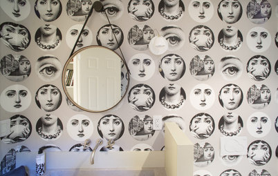 Beautify Your Bland Bathroom With Wallpaper