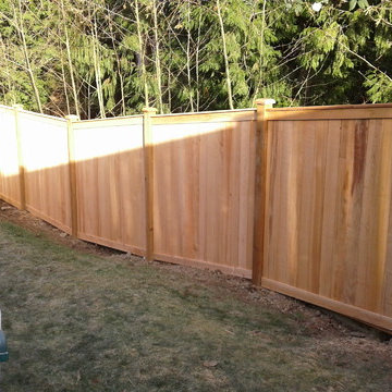 Wood fence