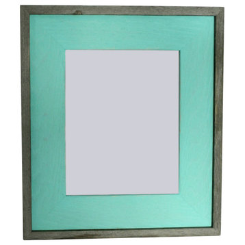 Mint Green Barnwood Picture Frame, Rustic Wood Frame, 5"x7"