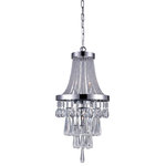 CWI LIGHTING - CWI LIGHTING 5078P12C 3 Light Chandelier with Chrome finish - CWI LIGHTING 5078P12C 3 Light  Chandelier with Chrome finishThis breathtaking 3 Light  Chandelier with Chrome finish is a beautiful piece from our Vast Collection. With its sophisticated beauty and stunning details, it is sure to add the perfect touch to your décor.Collection: VastCollection: ChromeMaterial: Metal (Stainless Steel)Crystals: K9 ClearHanging Method / Wire Length: Comes with 72" of chainDimension(in): 21(H) x 12(Dia)Max Height(in): 93Bulb: (3)60W E12 Candelabra Base(Not Included)CRI: 80Voltage: 120Certification: ETLInstallation Location: DRYOne year warranty against manufacturers defect.