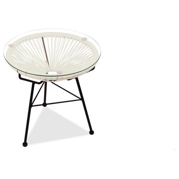 Acapulco Side Table-White