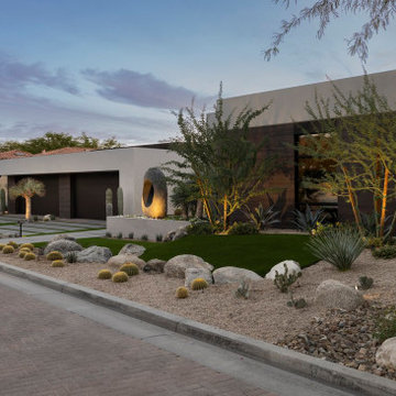 Bighorn Palm Desert luxury modern home exterior landscape design