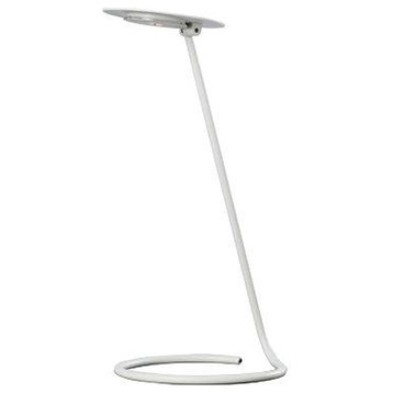 15" Tall "Andi" Adjustable LED Desk Lamp, Satin White