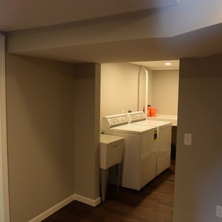 75 Beautiful Brown Laundry Room With An Utility Sink