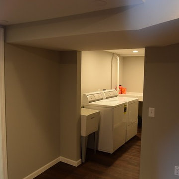 Finished Basement with Laundry Room and Bathroom