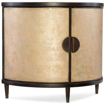 Hooker Furniture 638-85314-GLD 42-1/4"W Hardwood Cabinet - Black and Shimmer