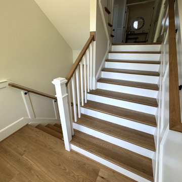 Project #141 | Timeless Switchback Staircase with Traditional Box Newels