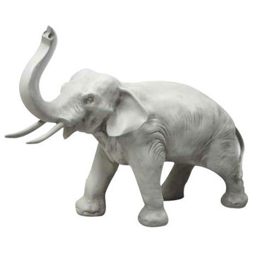 Charging Elephant 12 Garden Animal Statue