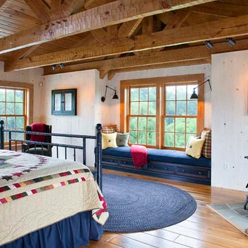 Custom Log Home with Stone