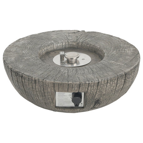 GDF Studio Westvale Outdoor MGO Propane Fire Pit, Light Gray