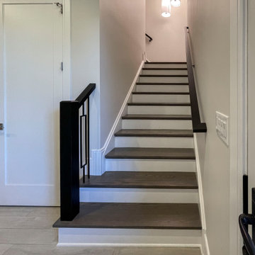 Project #114 | Freestanding Curved Foyer Staircase