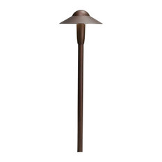 LED 6 Dome Path Light, Textured Architectural Bronze, 2700K Warm White