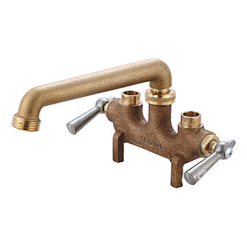 Central Brass 0466-5 Two Handle Laundry Faucet - Rough Brass
