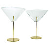 Handblown Martini Glasses, Set of 2