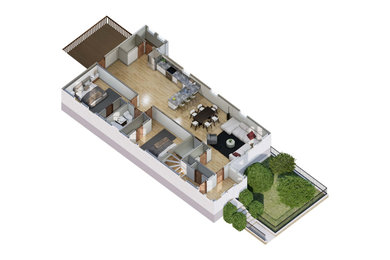 3D Isometric View of Arbnb Property