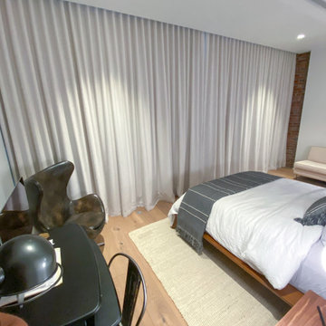 23 Wooster St – Bedroom Ripple fold Drapery