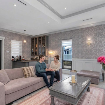 Richmond luxury home entertainment room