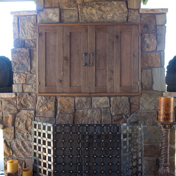 Colorado Outdoor Kitchen and Fireplace