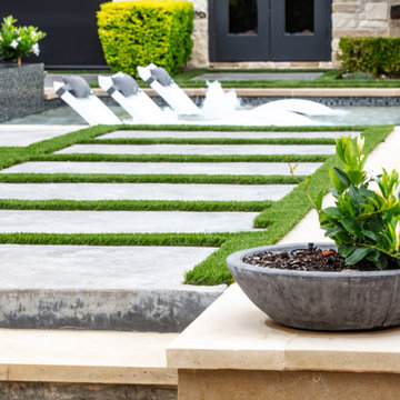 Artificial Grass Pool Project
