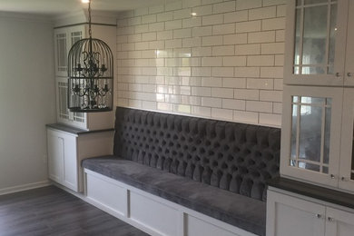 Dining room - farmhouse dining room idea in Other