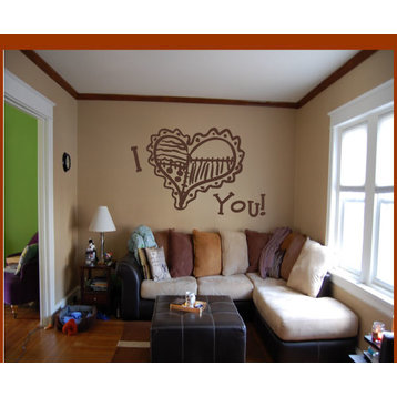 I love you I heart you Vinyl Wall Decal