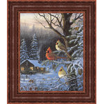 Tangletown Fine Art - "Cabin Fever" By Terry Doughty, Framed Wall Art, Ready to Hang - Wildlife art by Terry Doughty is prized by many fine art collectors for it's striking attention to detail and vivid colors. Cabin Fever will make a beautiful addition to your home decor.
