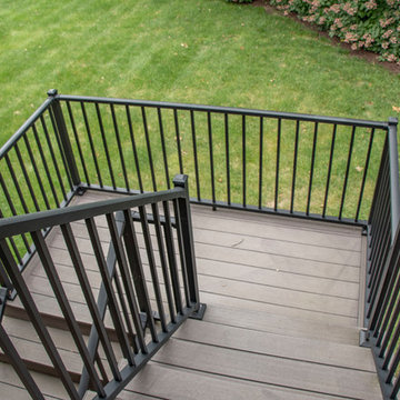 Outdoor Room Deck with Grilling and Beverage Center