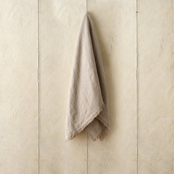 Loomed Linen Throw - Products