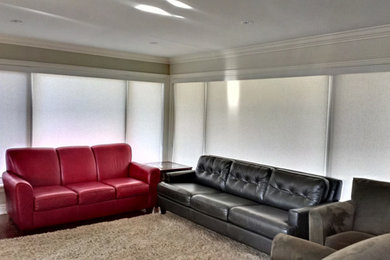 Inspiration for a large modern family room remodel in Toronto