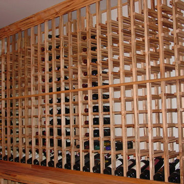Elegant Tuscan Wine Tasting Room and Custom Wine Cellar