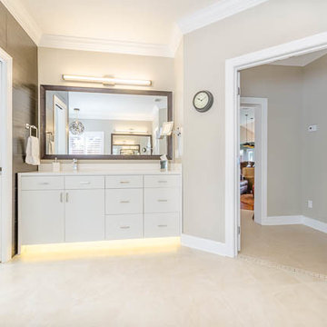 Modern Bathroom Remodel Done in Maple