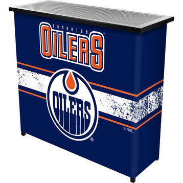 NHL Portable Bar With Case, Edmonton Oilers