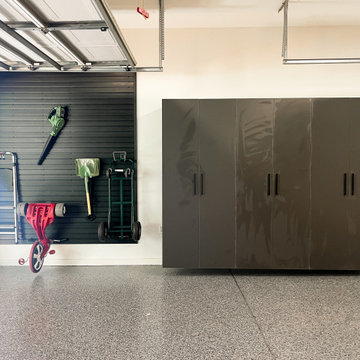 Garage with Black Slatwall