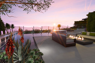 Minimalist patio photo in Orange County