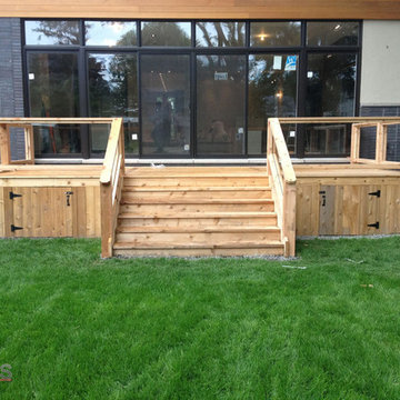Cedar Deck with Glass Railing
