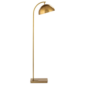Otto Floor Lamp, Brass