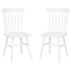 Ingrid Set of 2 Commercial Grade Windsor Dining Chairs, White
