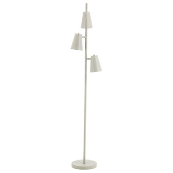 Industrial Style Floor Lamp, By-Boo Cole, White