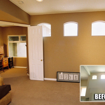 Enclosed Bonus Room Built in High Ceiling