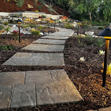 Xeriscape & Native Garden with Waterfall