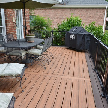 Two Trex decks... The neighbors asked us to build one for them, too!