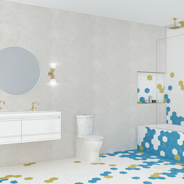 Hint of Color Bath Conceptual Rendering