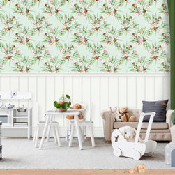 Gumnuts & Eucalyptus Wallpaper - Wallpaper