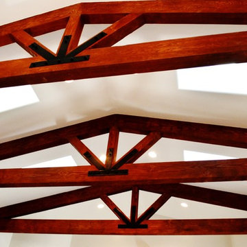 Rustic beam trusses