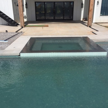 Custom Modern Pool & Spa in Rustic Setting