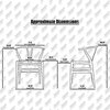 Modern Dining Chairs Solid Wood Armchairs Handmade Assembled Chair Set of 2, White, Armchair