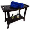 Harmony Eastern Style Shower Bench With LiftAid Arms, 30"x23"