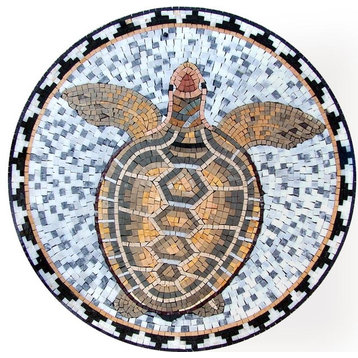 Sea Turtle Mosaic, 24x24
