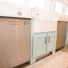 Country Living In A Blue Kitchen